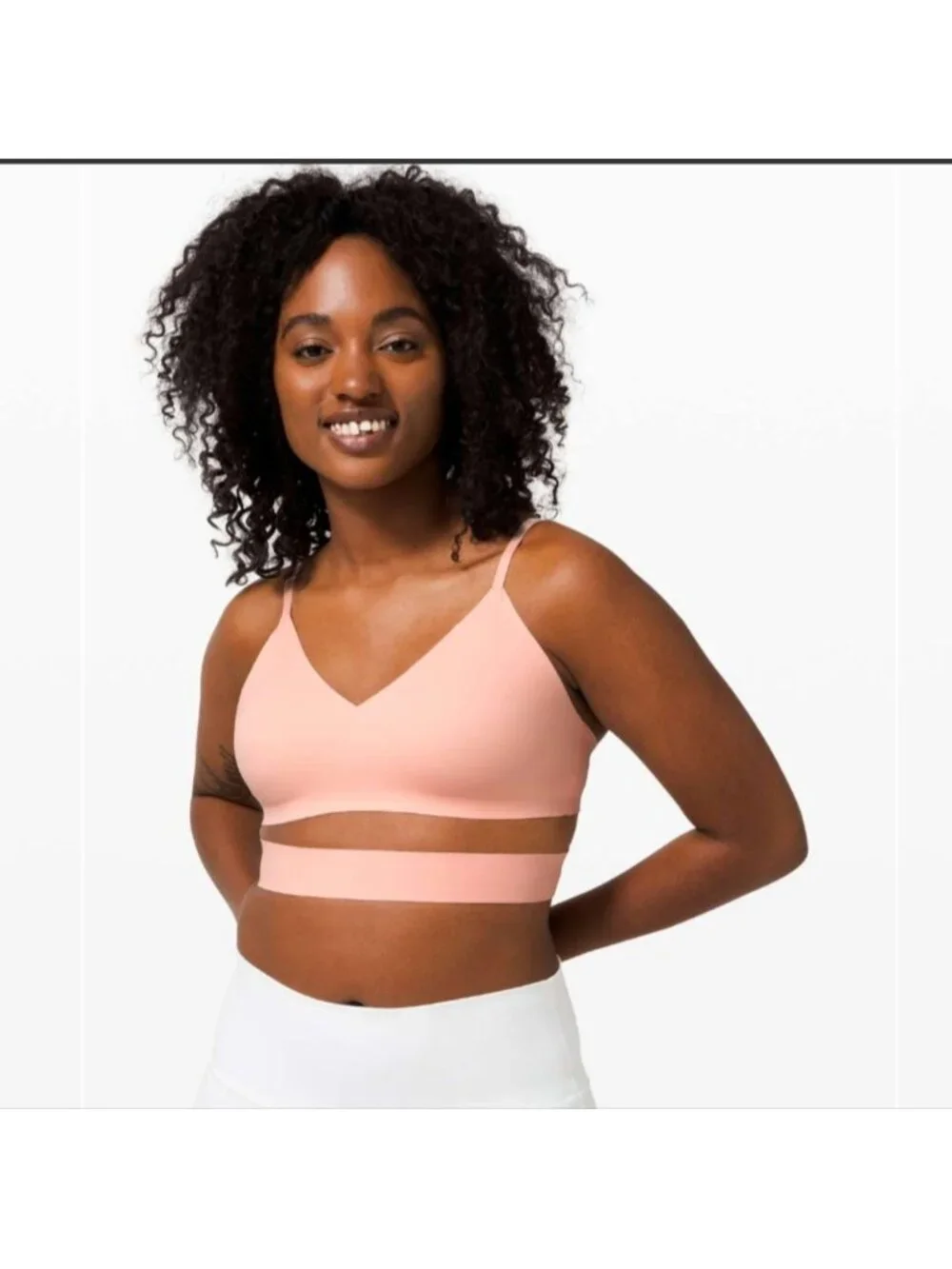 Lululemon Happy Warrior Bra *A/B Cup Ballet Slipper